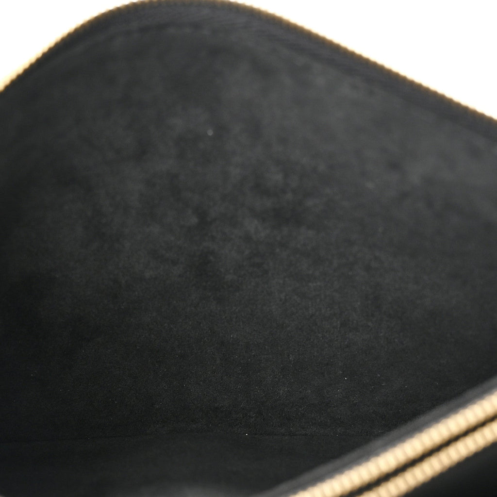 Empreinte Double Zip Pochette Black