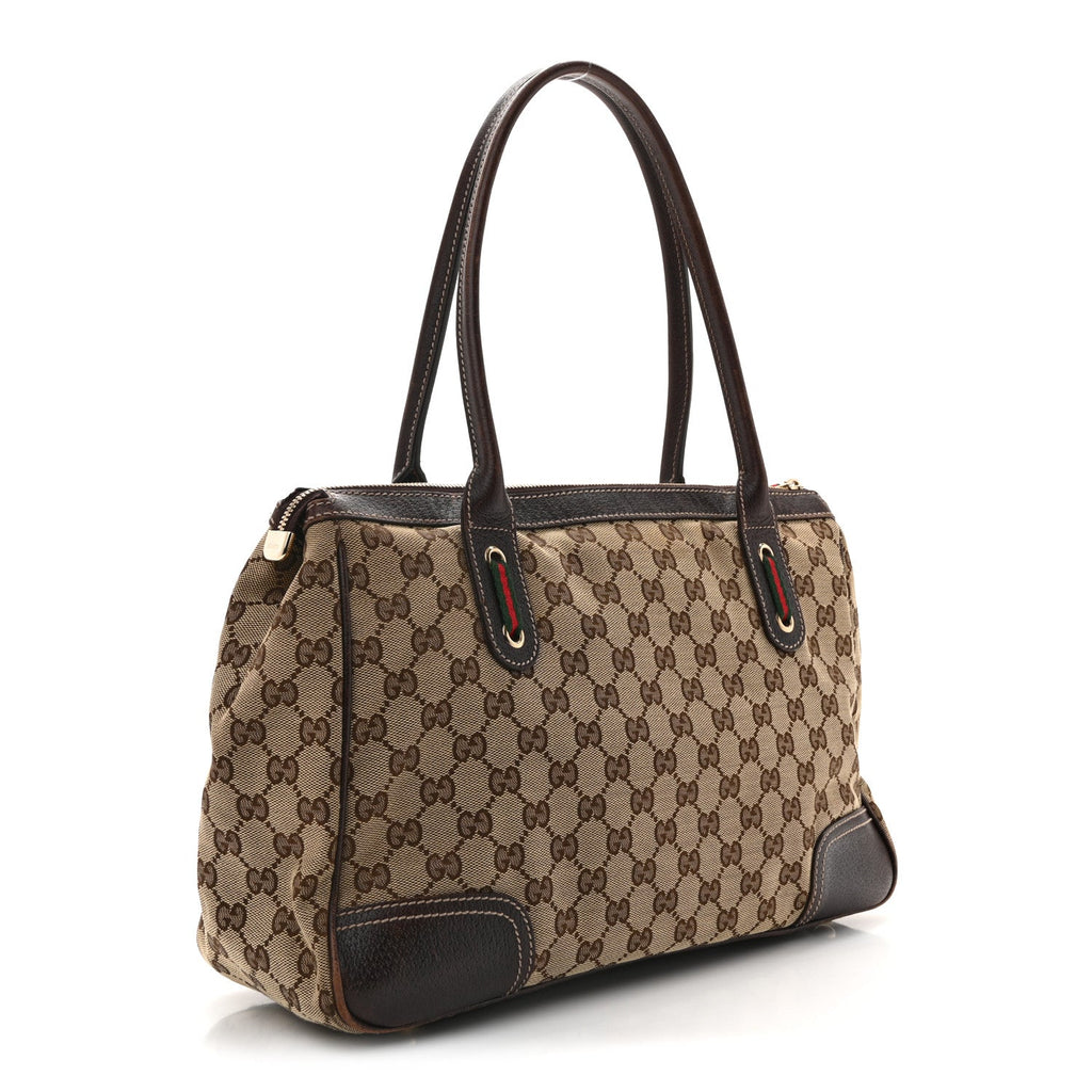 Monogram Medium Princy Tote Dark Brown