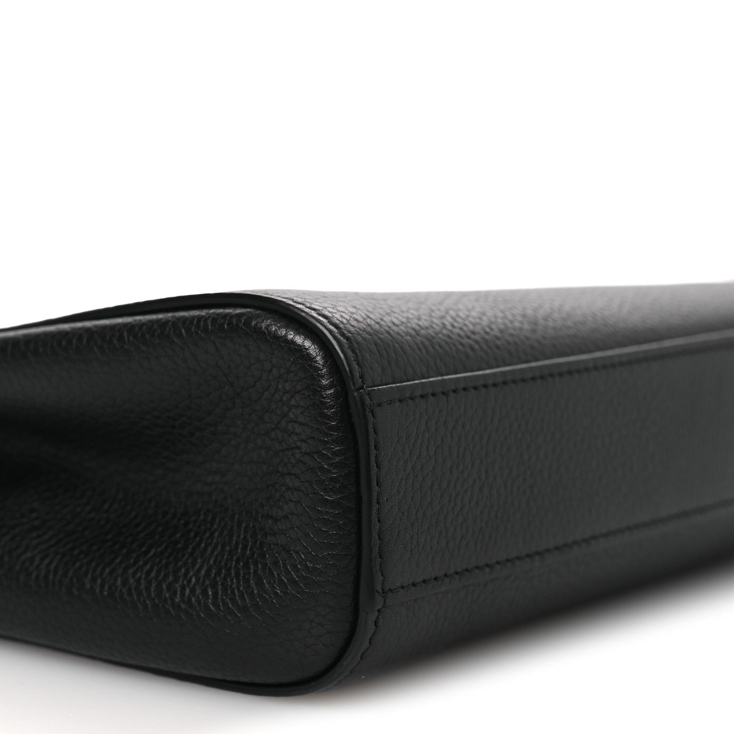 Grained Calfskin Large Neo Executive Cosmetic Case Black