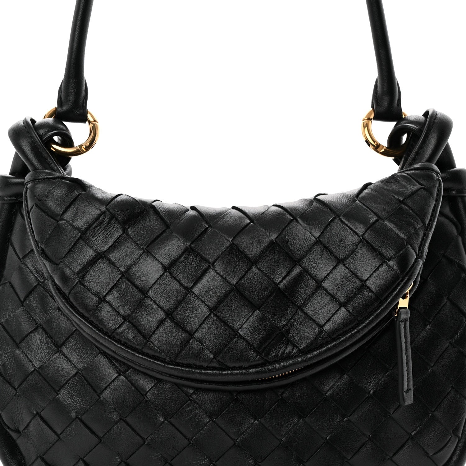 Nappa Intrecciato Small Gemelli Black