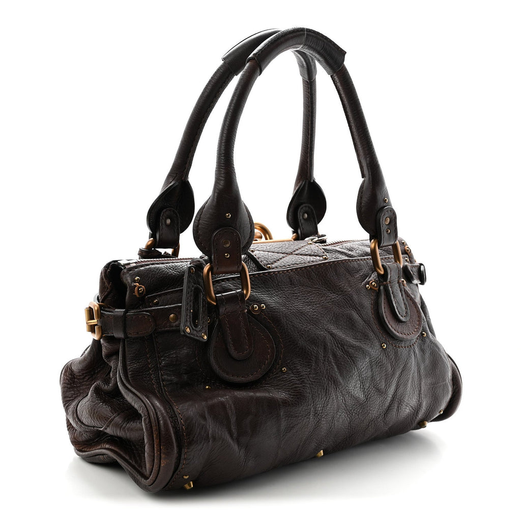 Calfskin Medium Paddington Satchel Brown