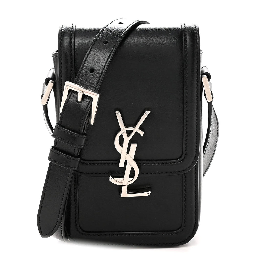 Smooth Calfskin Mini Solferino Satchel Black