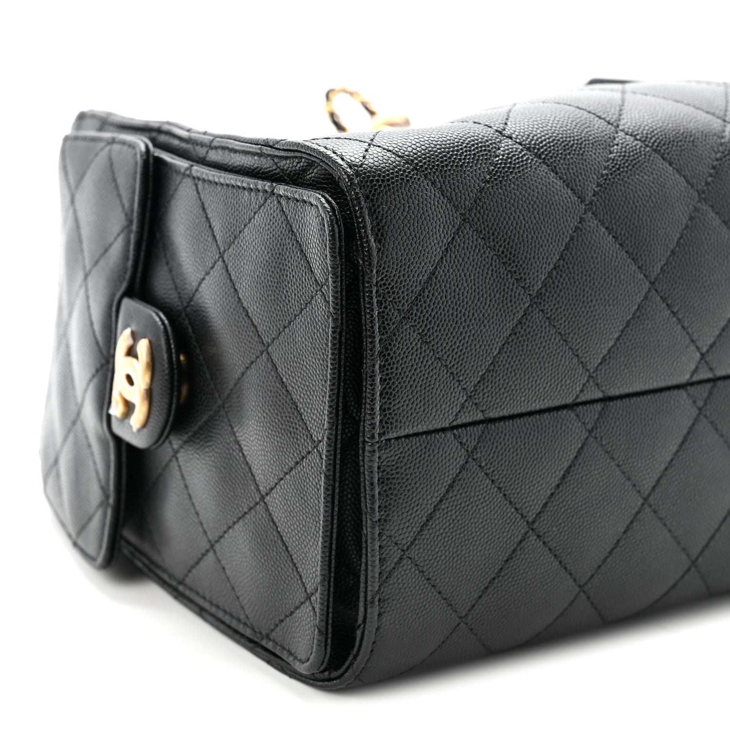 Caviar Quilted Small Chanel 25 Handbag Black