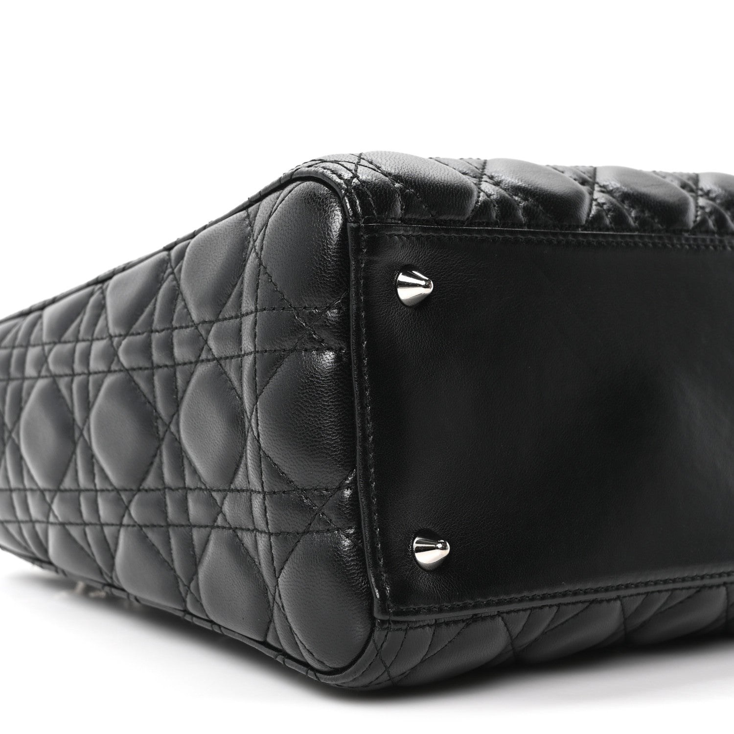 Lambskin Cannage Medium Lady Dior Black