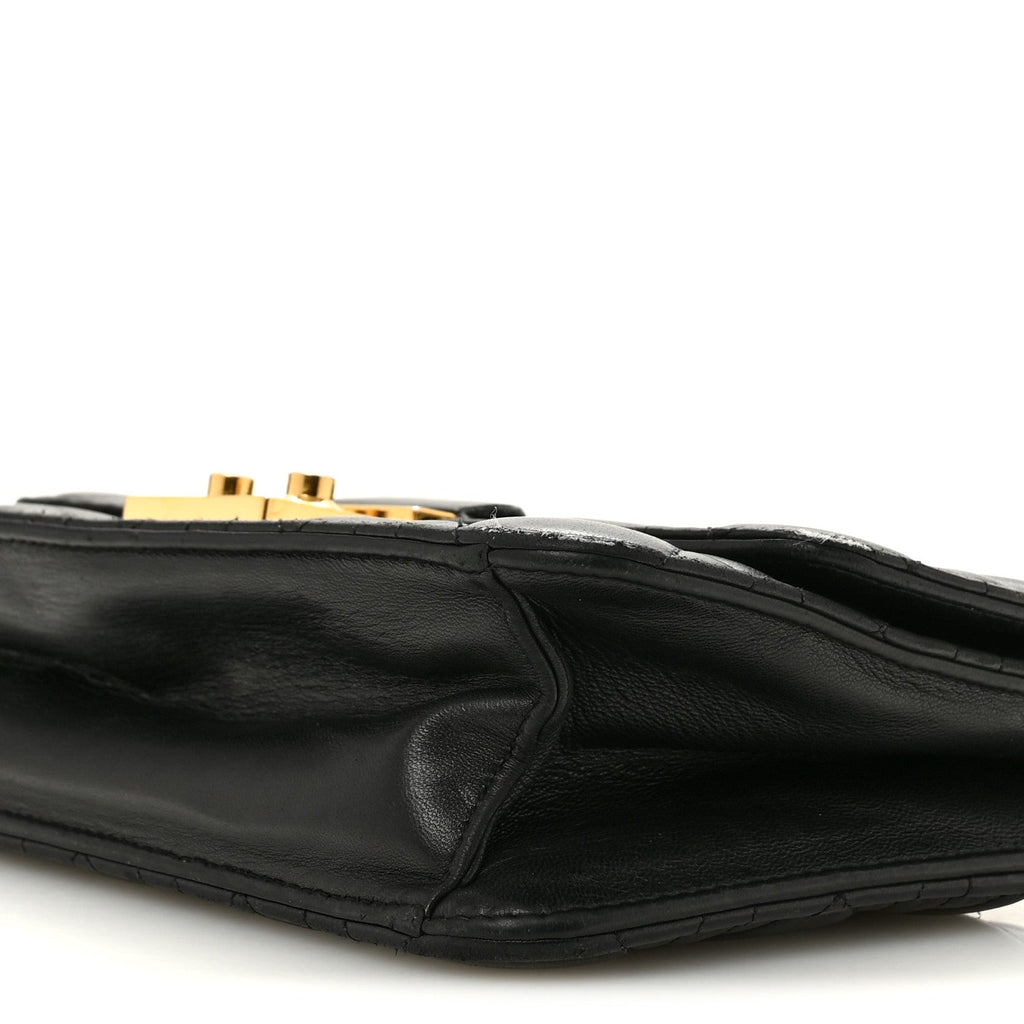 Lambskin Cannage Miss Dior Promenade Pouch Black