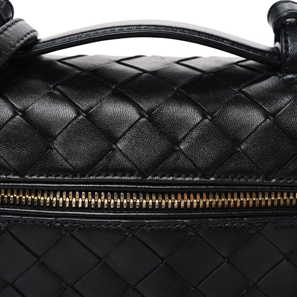 Calfskin Intrecciato Bang Bang Vanity Case Black