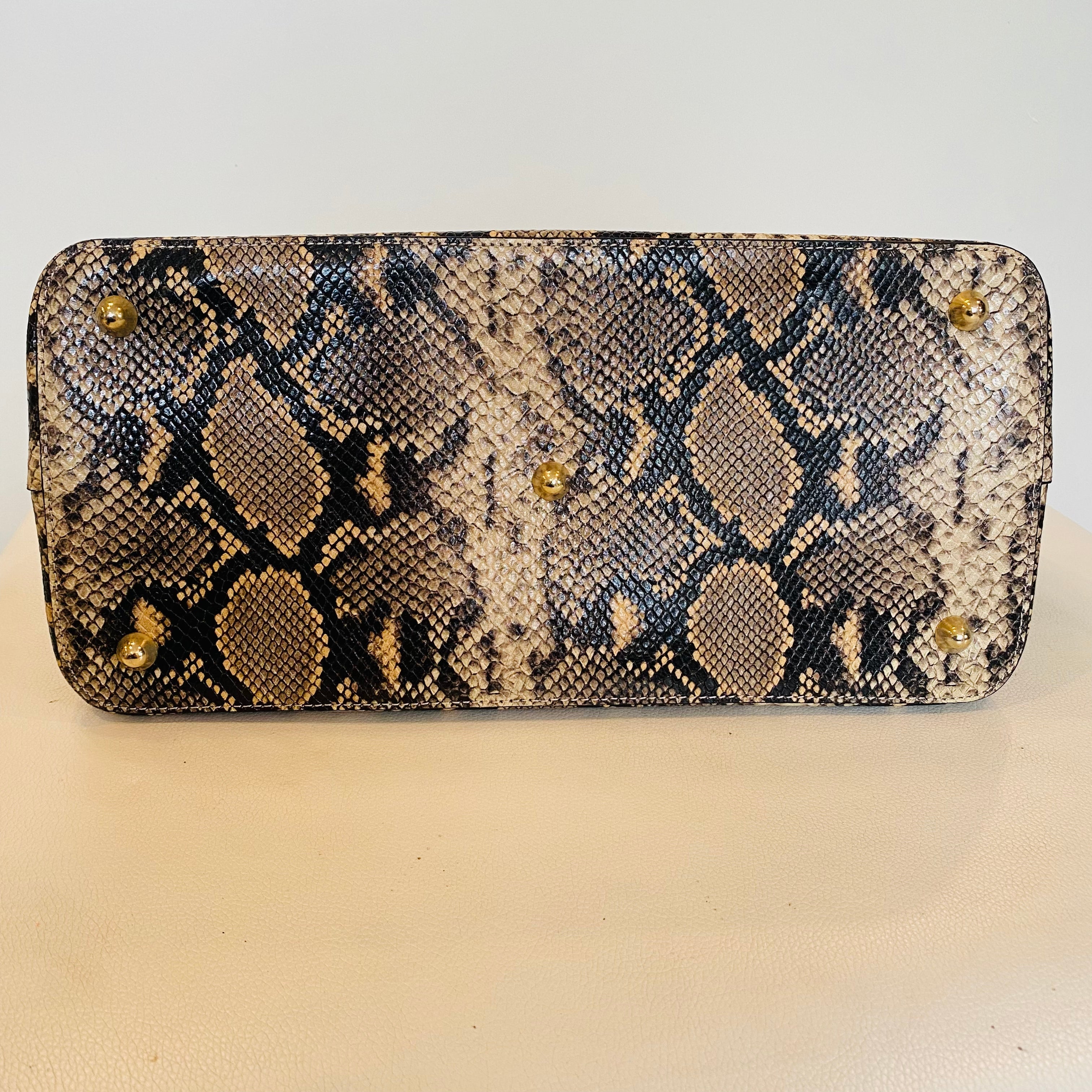 VALENTINO BY MARIO VALENTINO Bravia Python Satchel Handbag NWOT