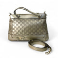 Gucci Gold Leather Guccissima Mayfair Tote Bag