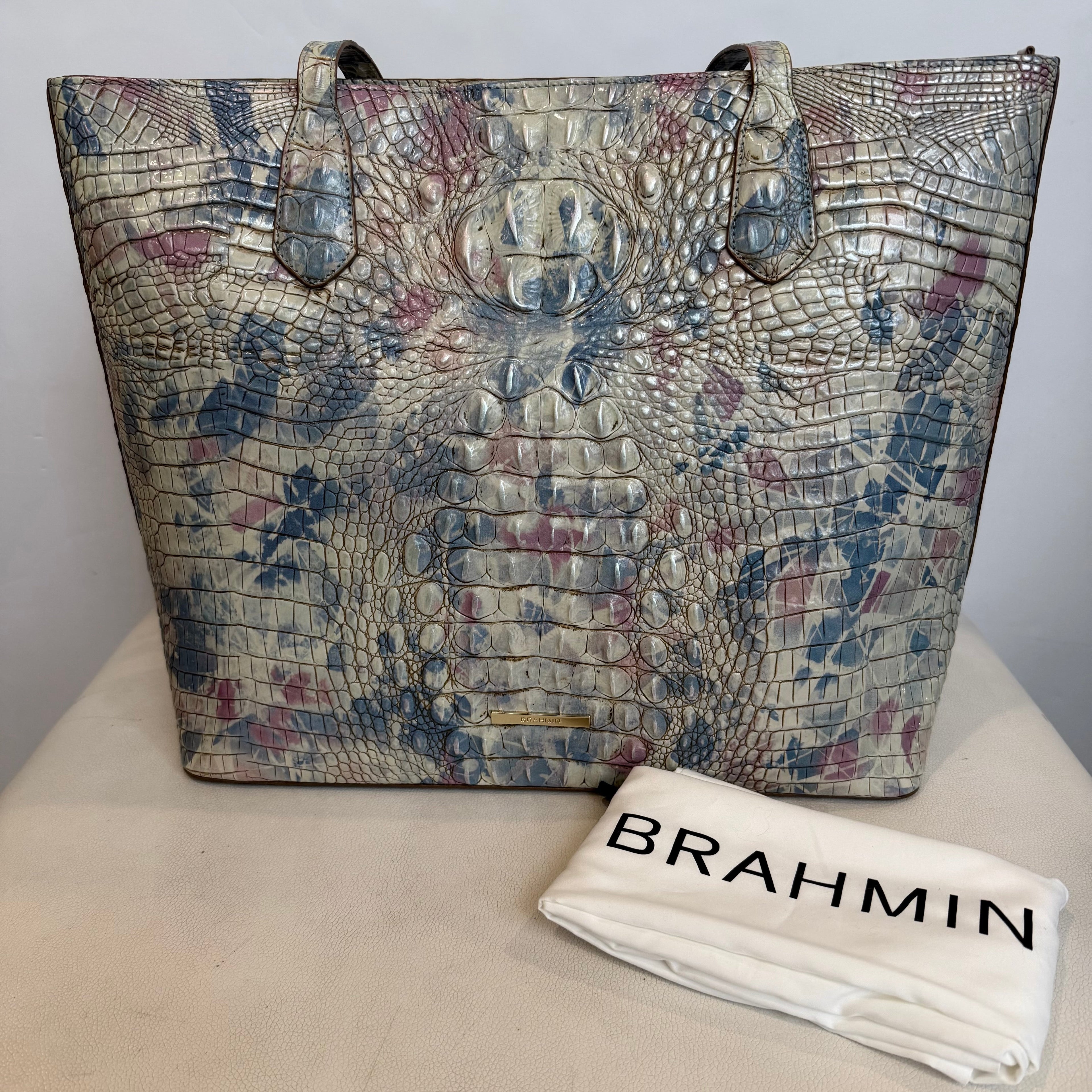 BRAHMIN Large Misha Reverie Melbourne Leather Tote Shoulder Bag NWOT
