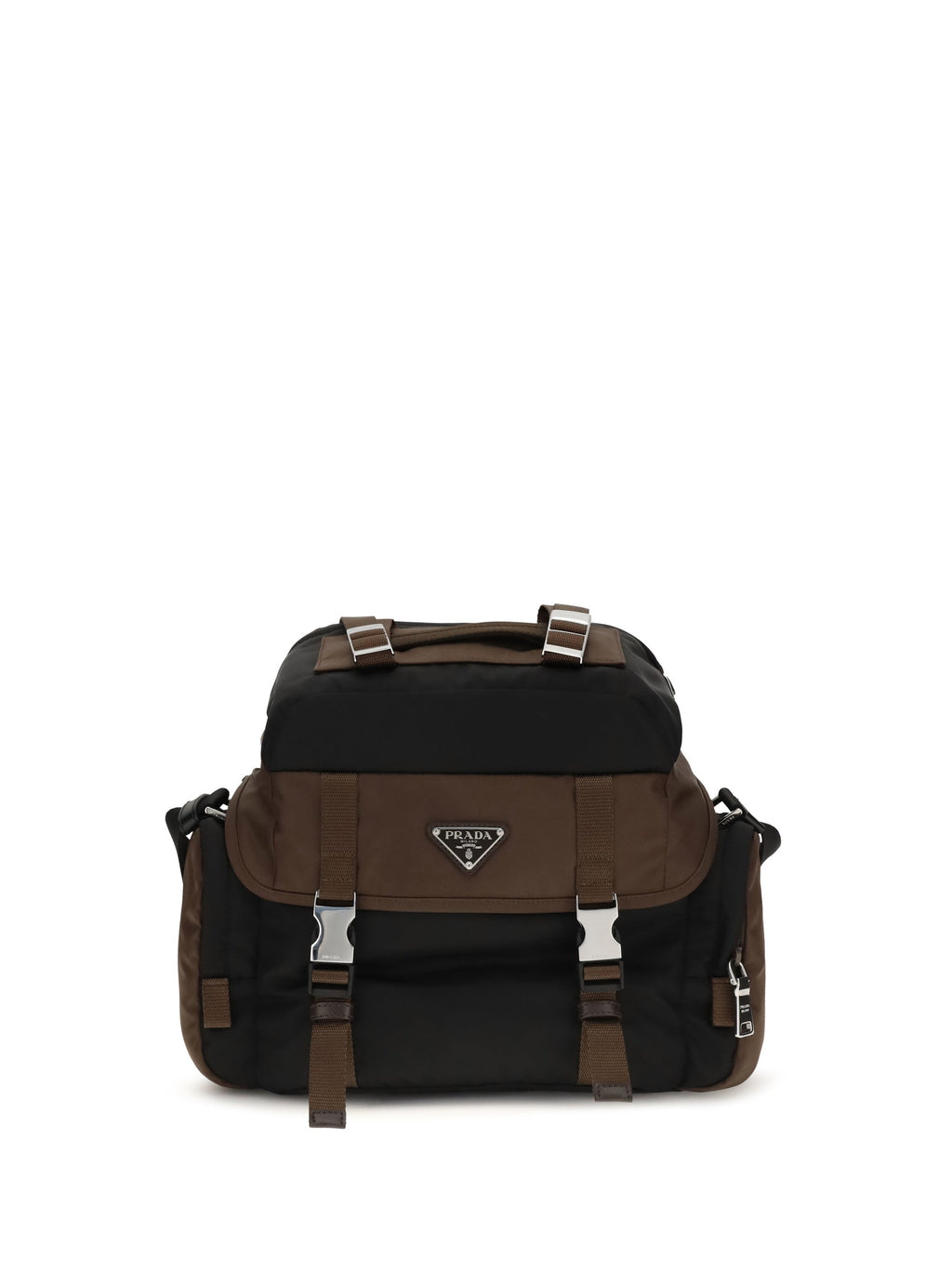 Prada Men Explore Shoulder Bag In Re-Nylon And Leather