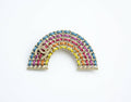 Chanel B18P Leather Rainbow Chain Brooch