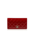 Chanel Patent Fold Over Wallet
