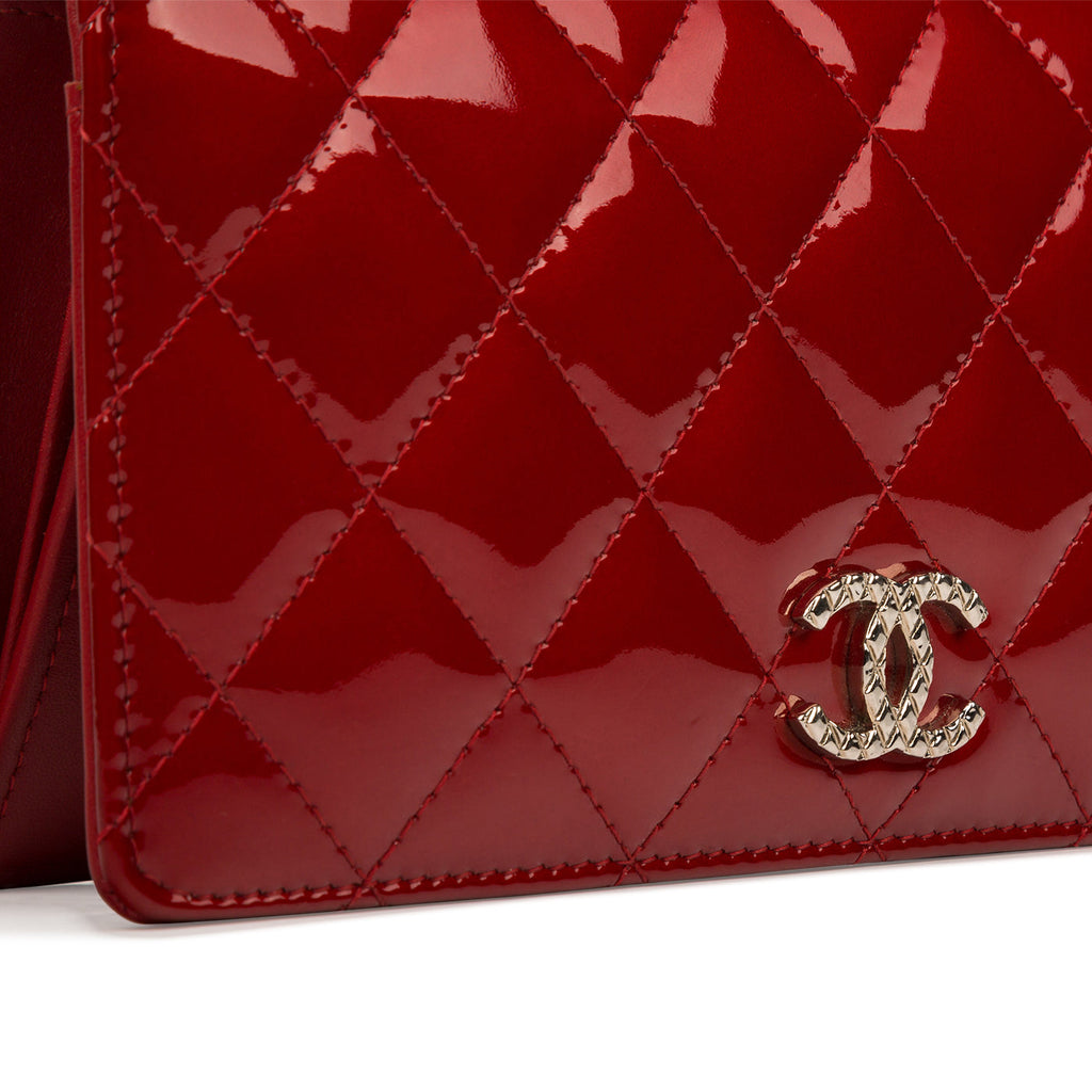 Chanel Patent Fold Over Wallet