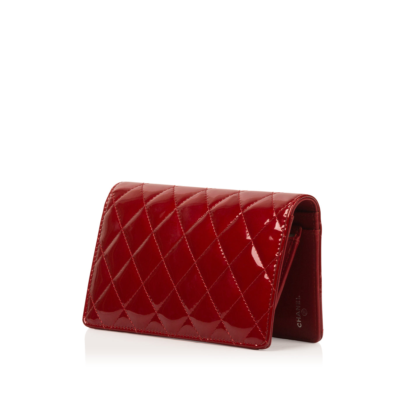 Chanel Patent Fold Over Wallet