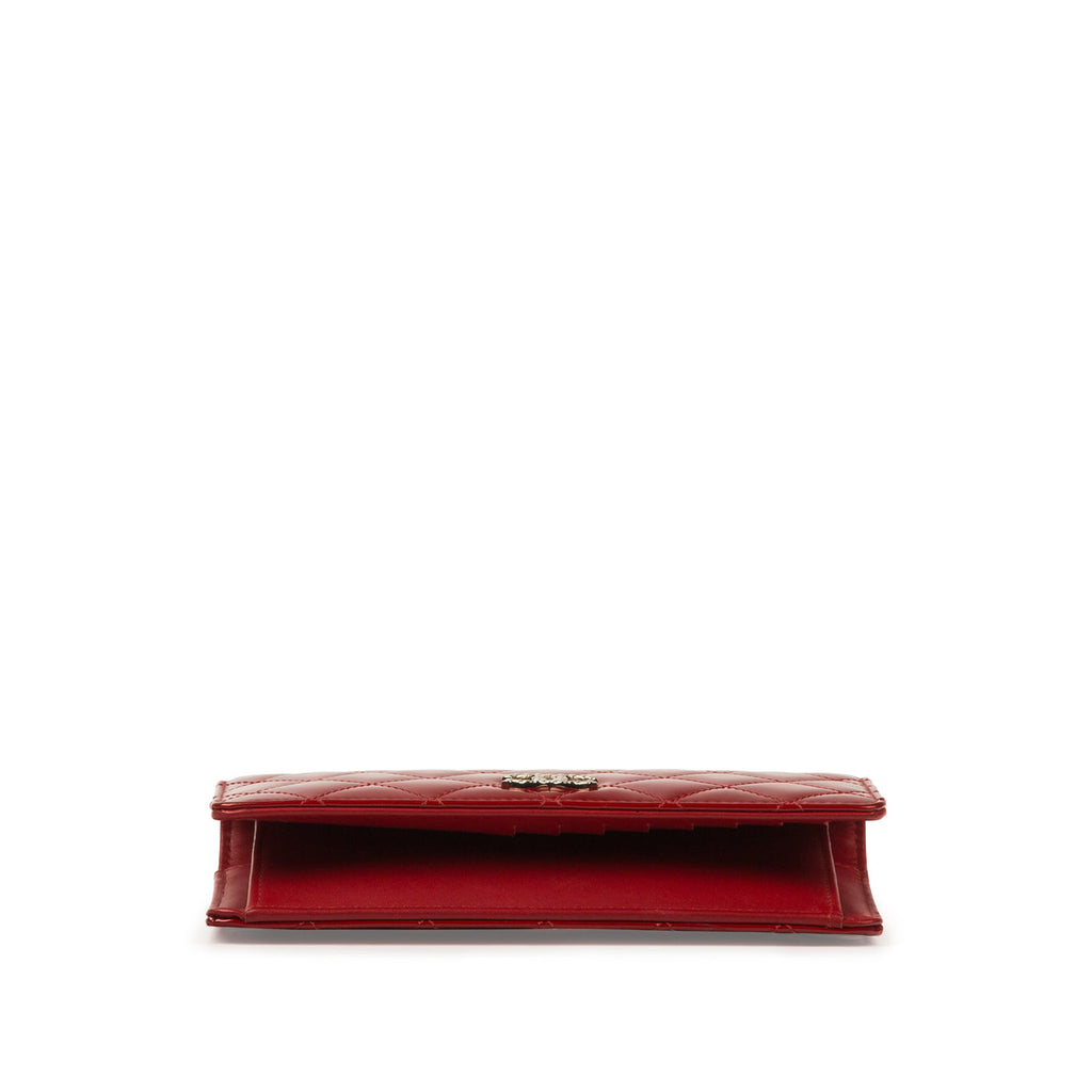 Chanel Patent Fold Over Wallet