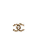 Chanel Crystal Twisted Rope CC Brooch