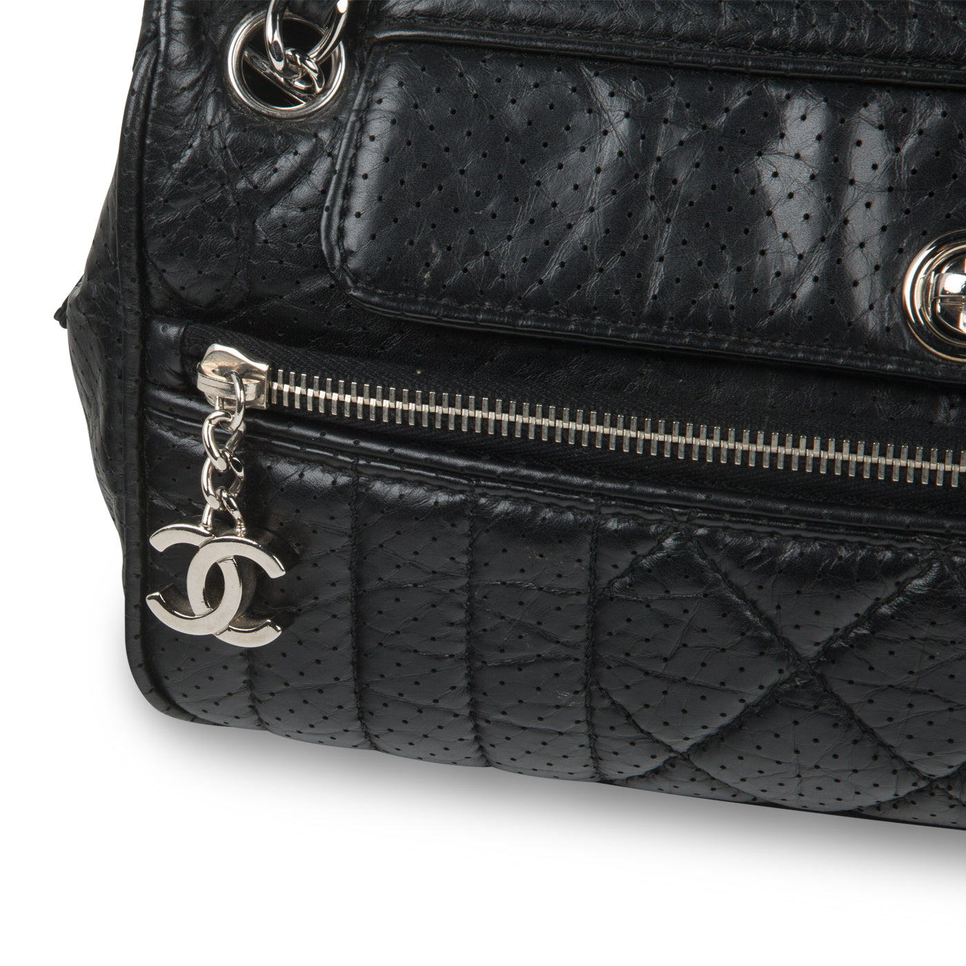 Chanel Vintage Perforated Shoulder Bag