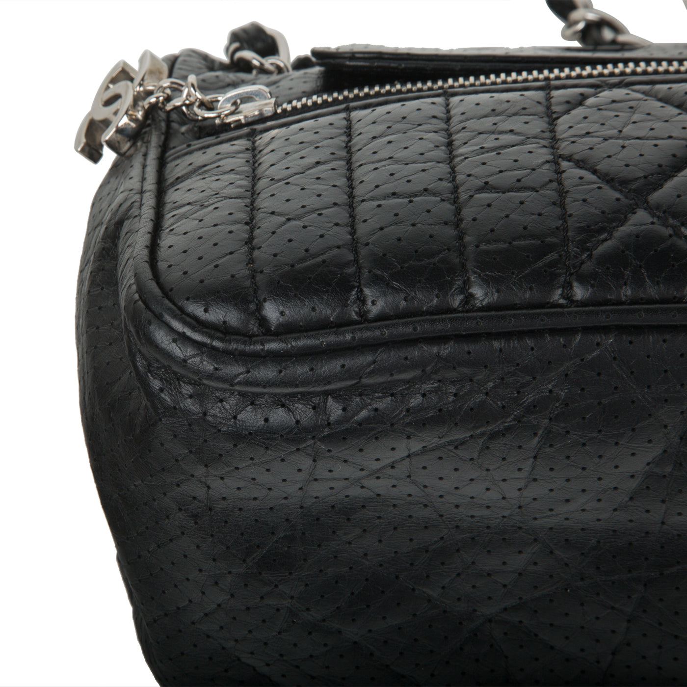 Chanel Vintage Perforated Shoulder Bag