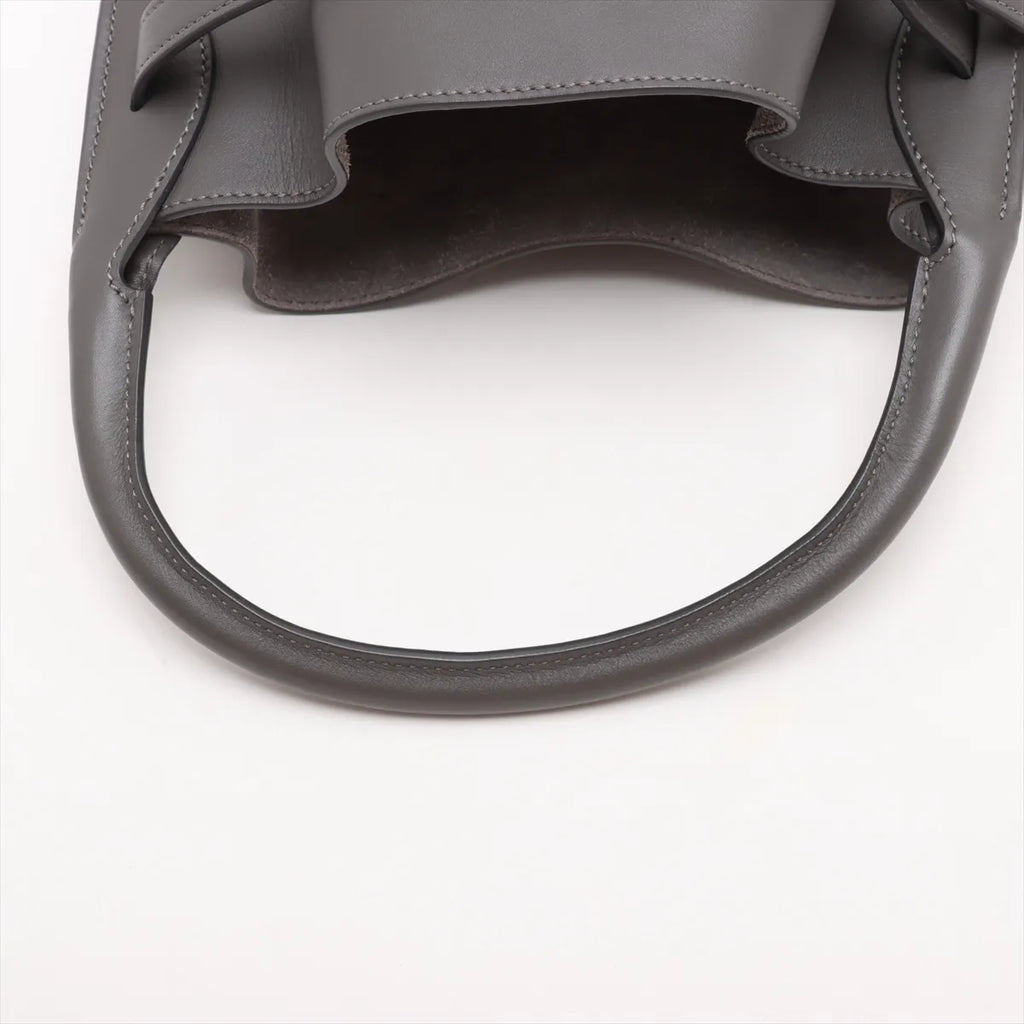 Celine Big Bag Bucket Leather Two-Way Handbag Gray
