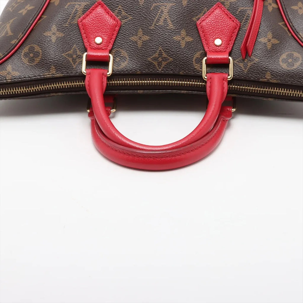 Louis Vuitton Monogram Tournelle PM Brown x Red