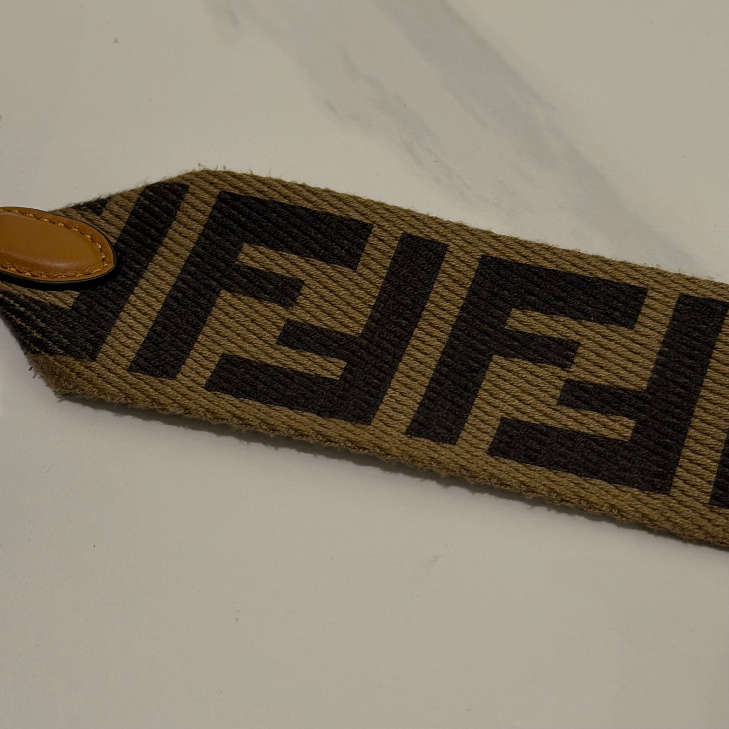 Fendi Flip Leather & Suede Tote Bag