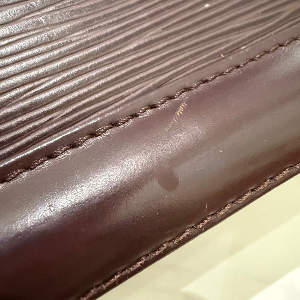 Louis Vuitton Vintage Alma BB Brown Epi Leather Bag