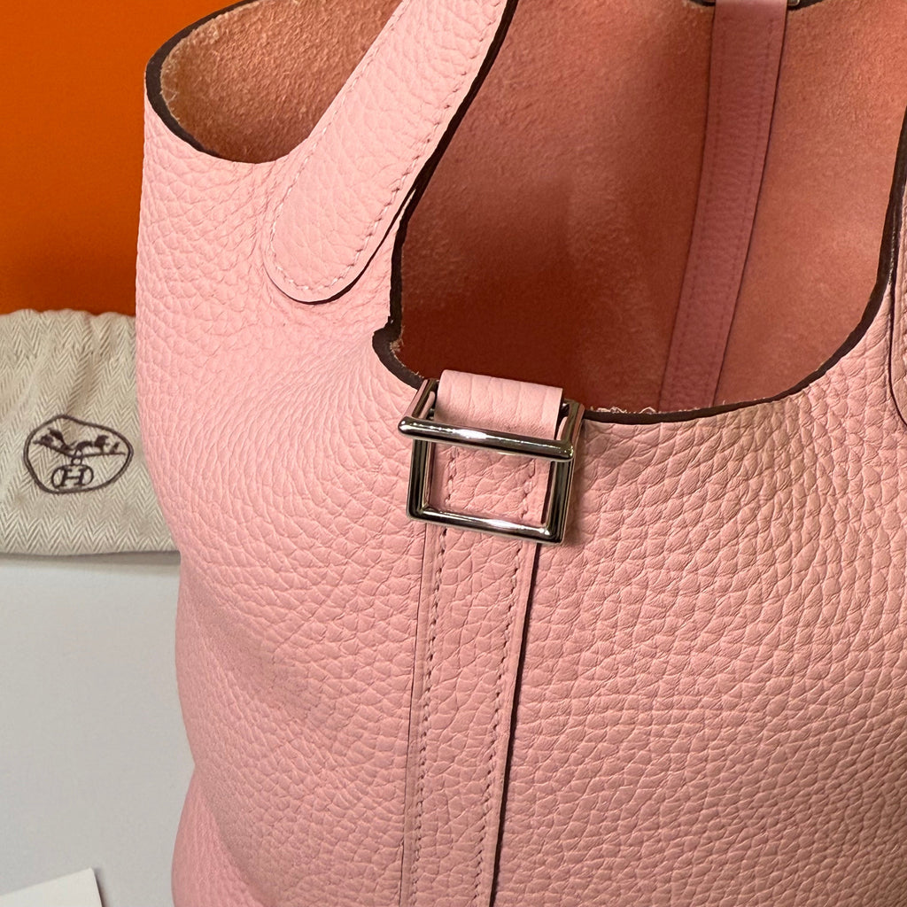 HERMES PICOTIN 18 CHERRY BLOSSOM PINK U STAMP