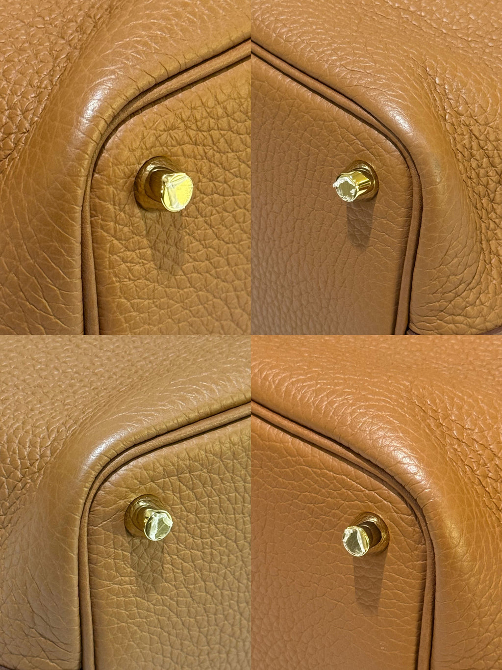HERMES PICOTIN 18 GOLD BROWN