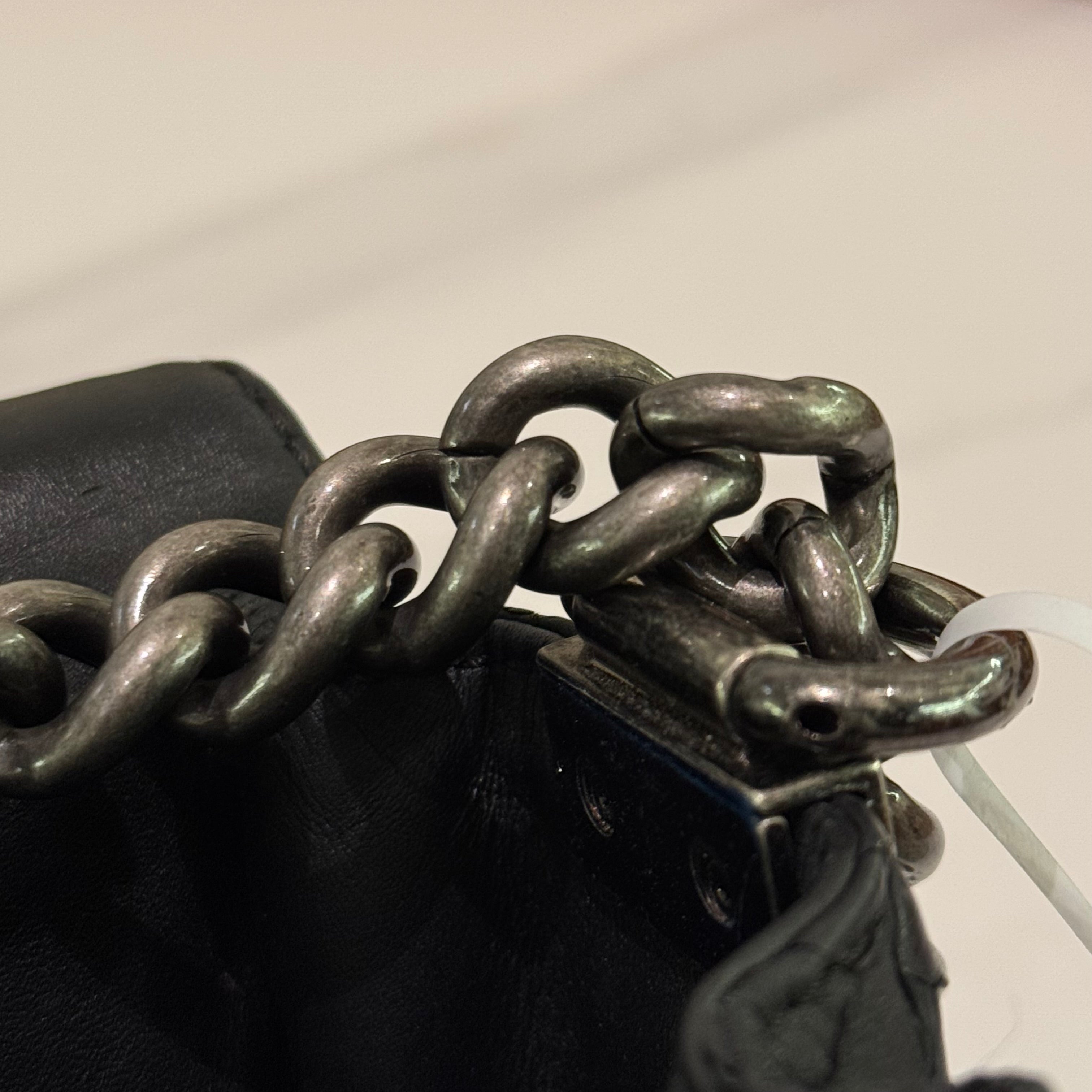 CHANEL LEBOY MEDIUM-LARGE PYTHON CHAIN BAG
