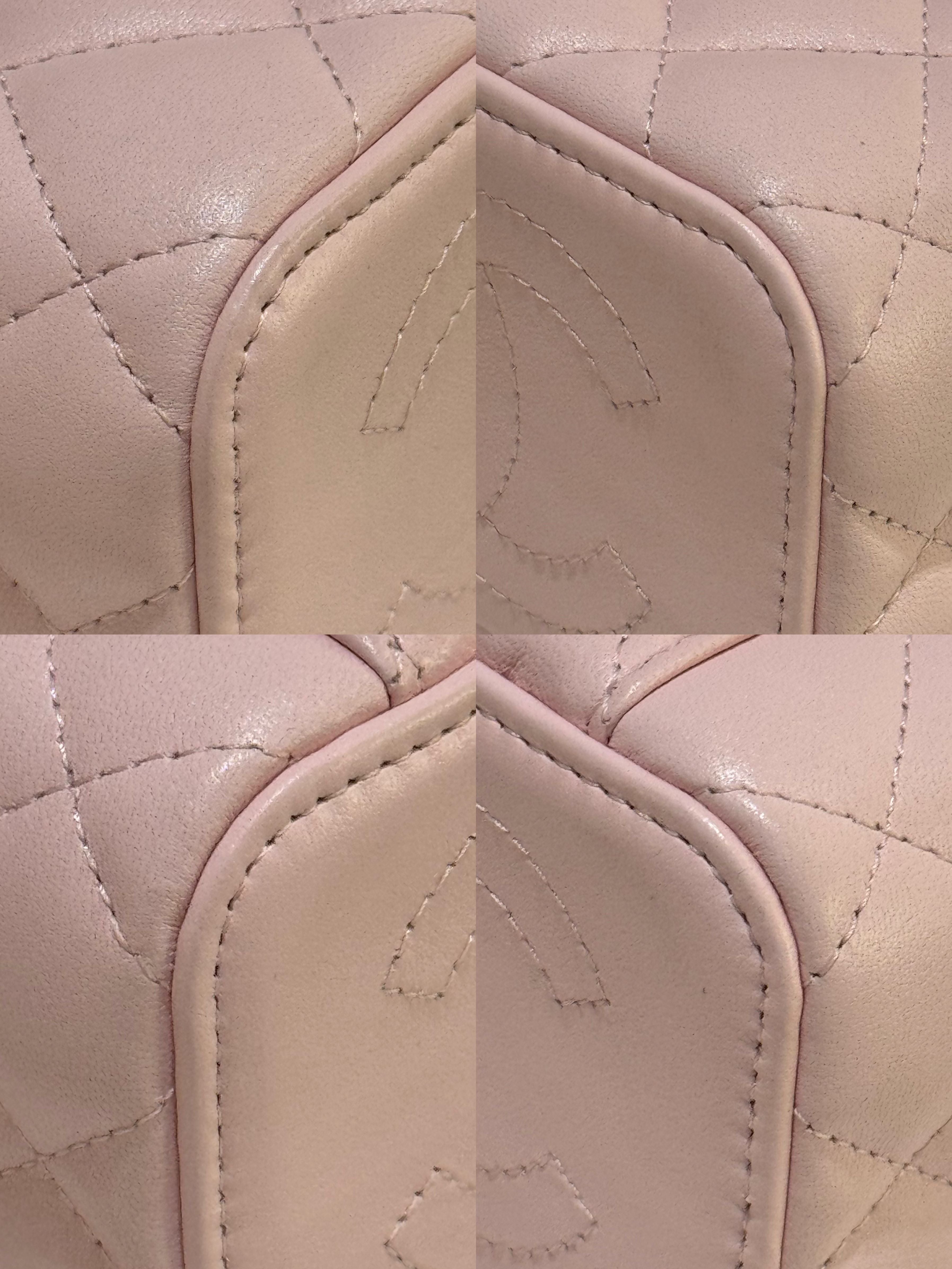 CHANEL BOX BAG PINK LAMBSKIN WITH GOLD CHAIN