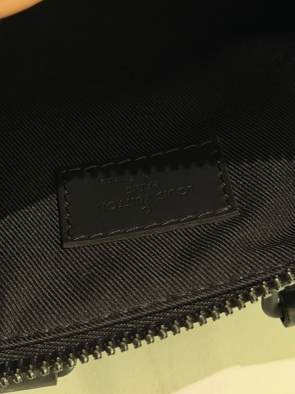 Louis Vuitton Keepall XS Black Leather Top Handle Shoulder Crossbody Bag