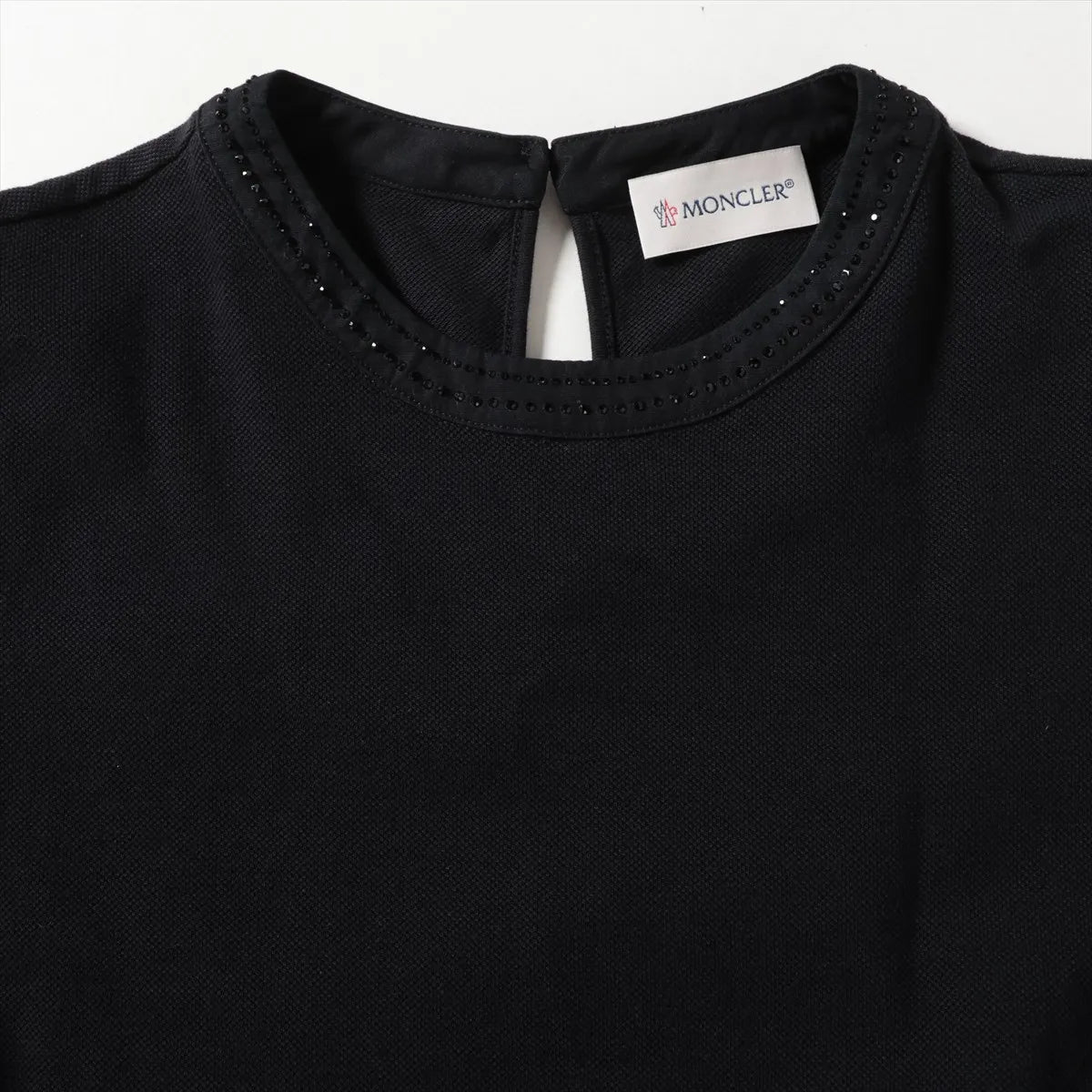 Moncler Vestito Cotton Dress Black