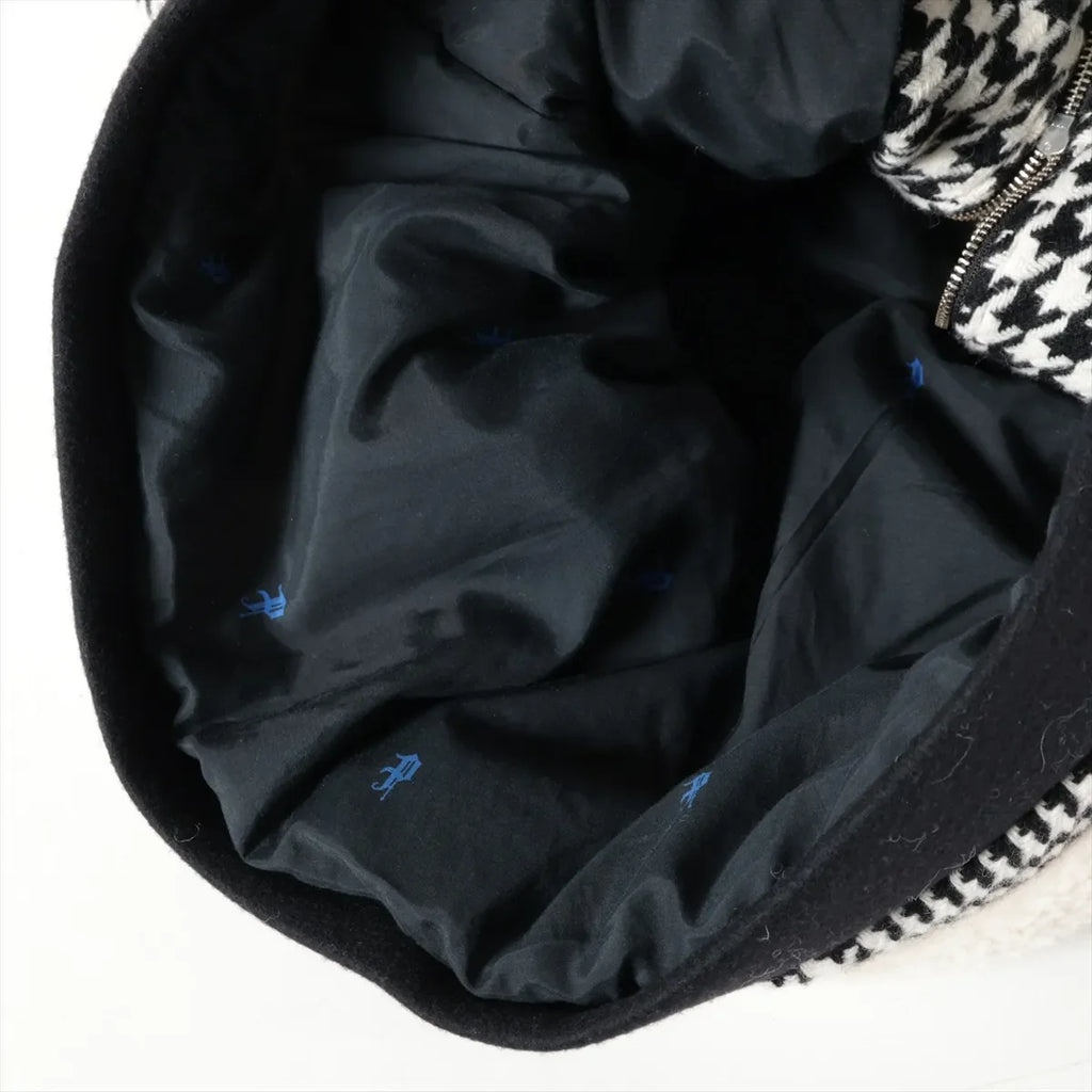 Phenomenon Houndstooth Wool Jacket White x Black