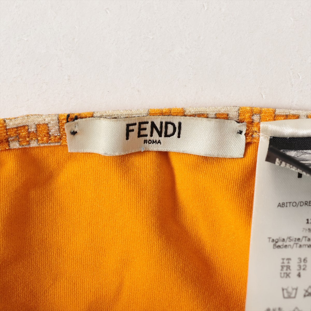 Fendi Zucca Nylon Swimwear Orange