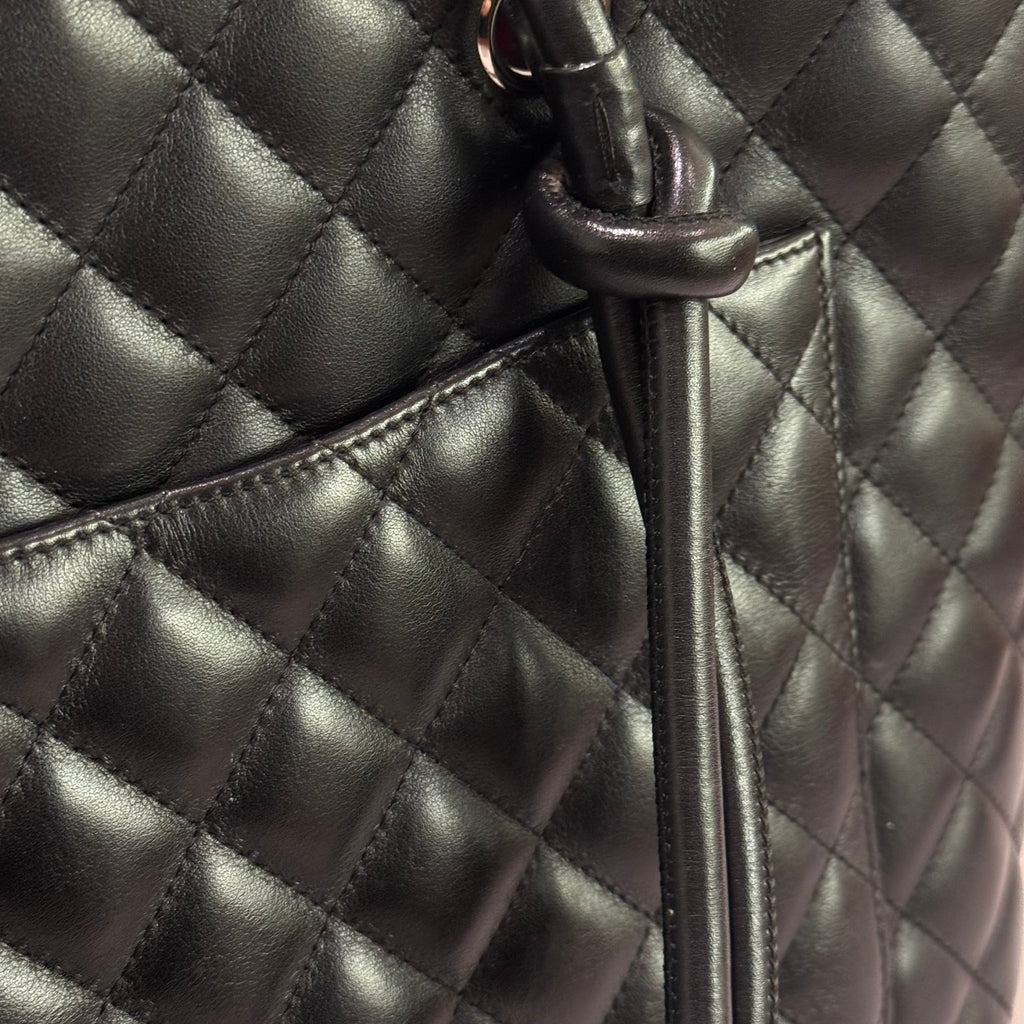 CHANEL TOTE CLASSIC COWHIDE LEATHER SHOULDER BAG