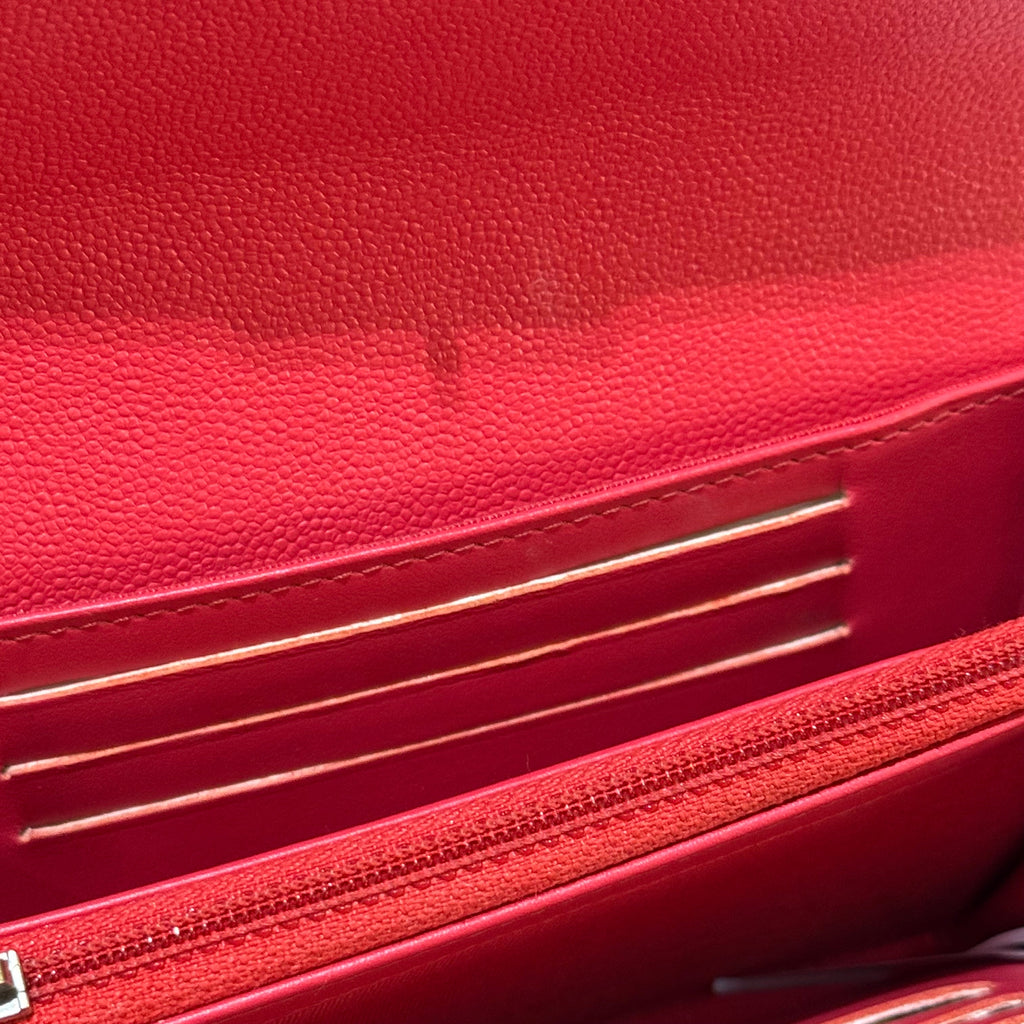 CHANEL CF PINK WALLET CAVIAR LEATHER