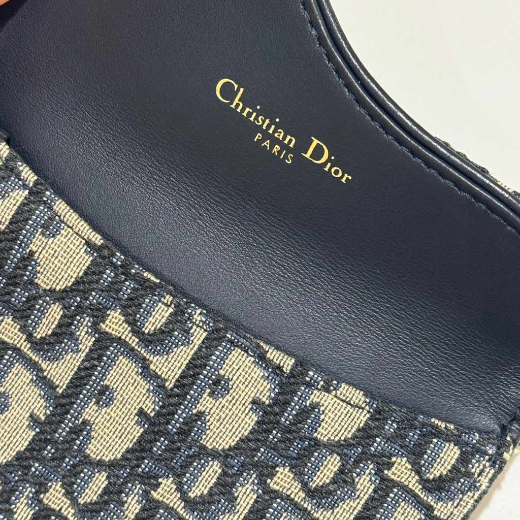 DIOR SADDLE BLOOM CARD HOLDER