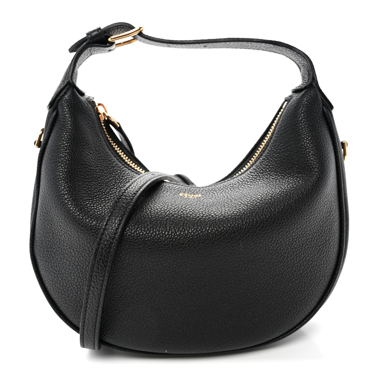 Supple Grained Calfskin Teen Lulu Shoulder Bag Black