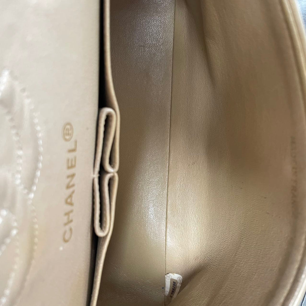 Chanel Vintage Beige Small Double Flap Bag 1991