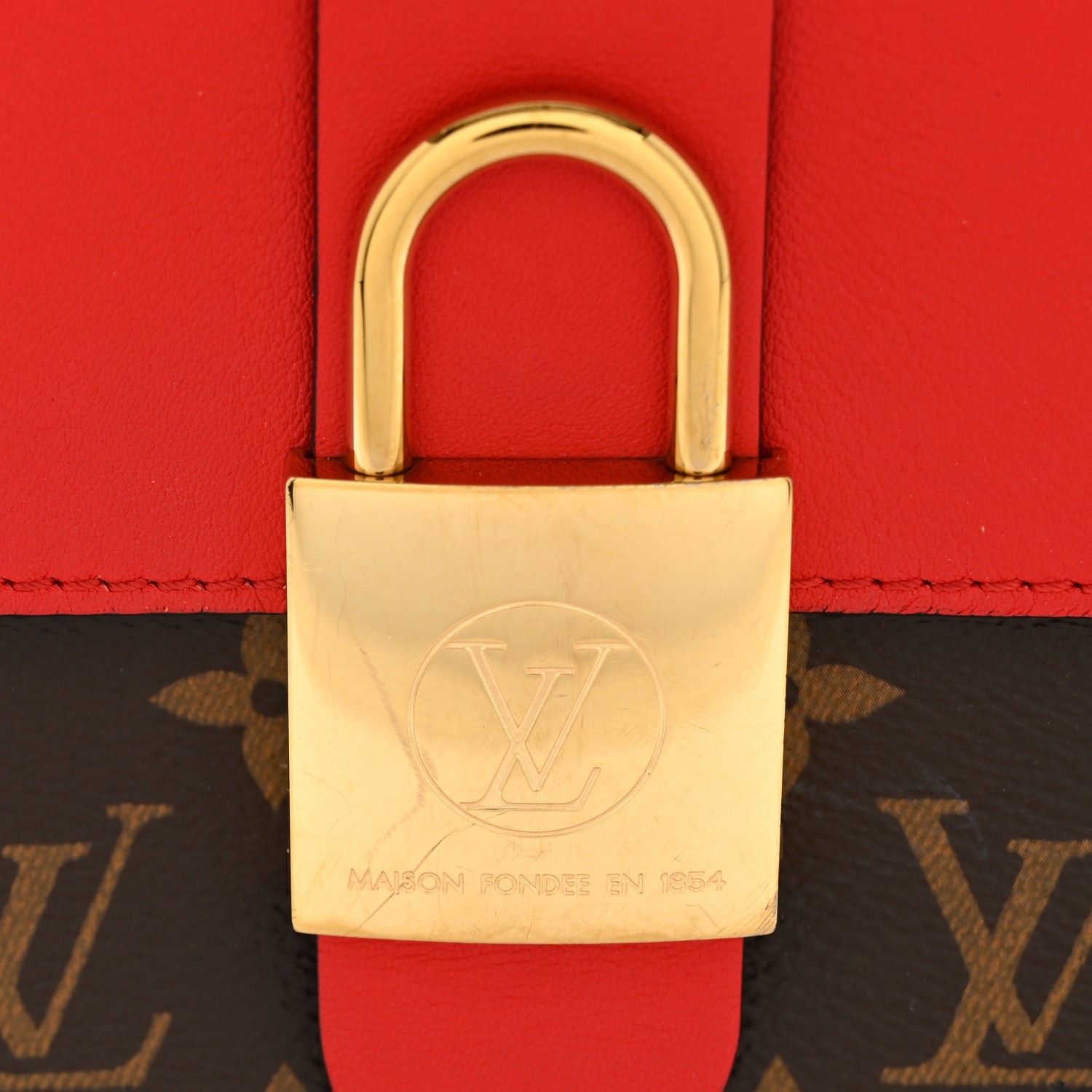 Monogram Locky BB Coquelicot