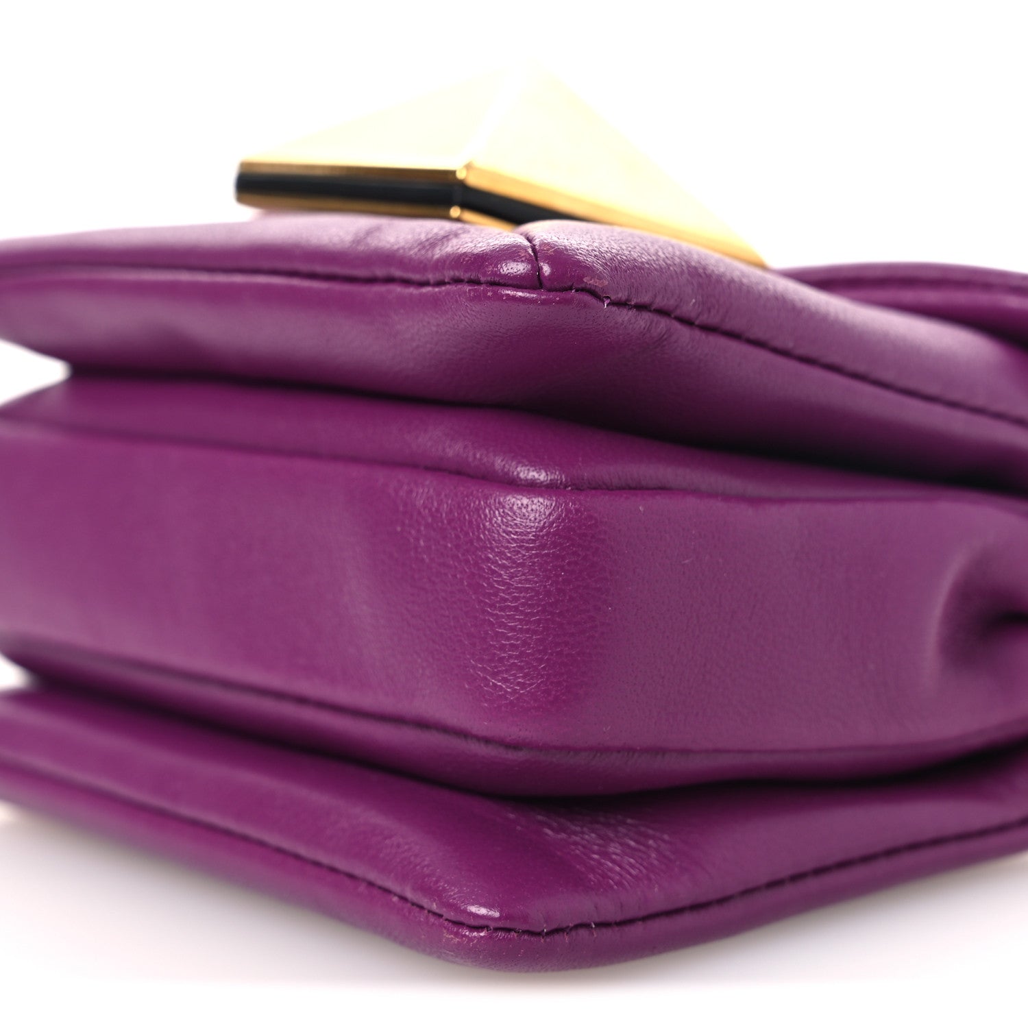 Nappa Micro One Stud Chain Bag Prune
