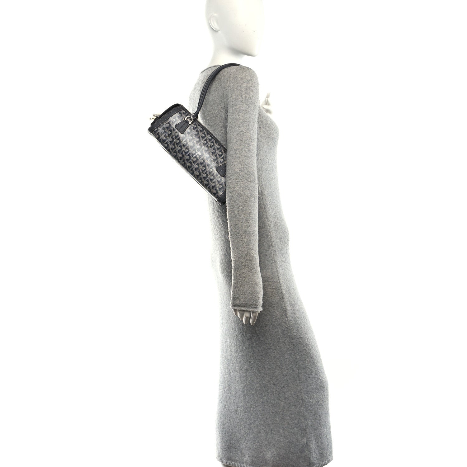 Goyardine Bonbonniere Bag Grey