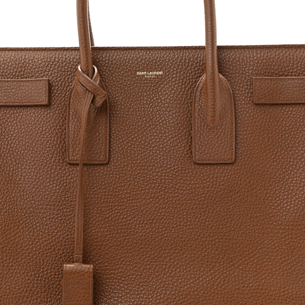 Grained Calfskin Large Souple Sac De Jour Carryall Cinnamon