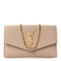 Grain De Poudre Monogram Uptown Chain Wallet Dark Beige