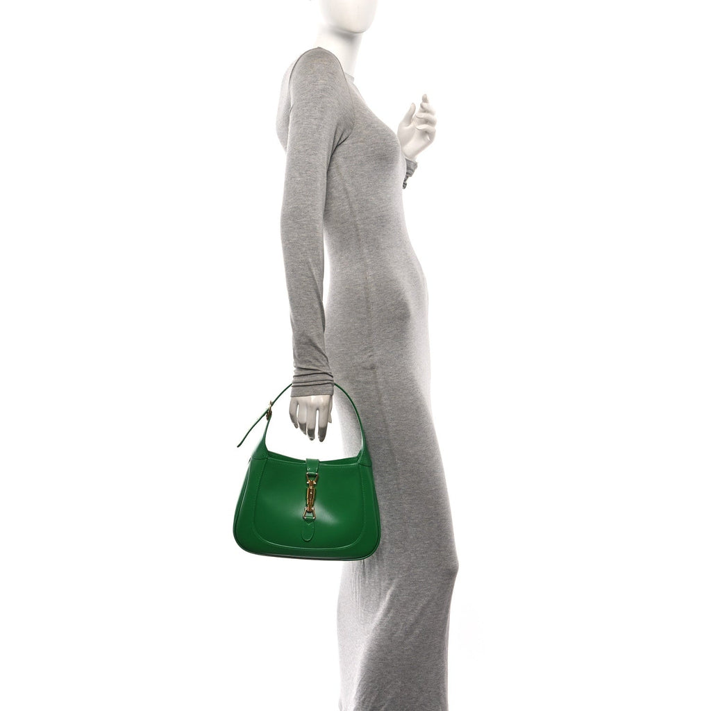 Boarded Dyana Lux Calfskin Small Jackie 1961 Hobo Spring Green