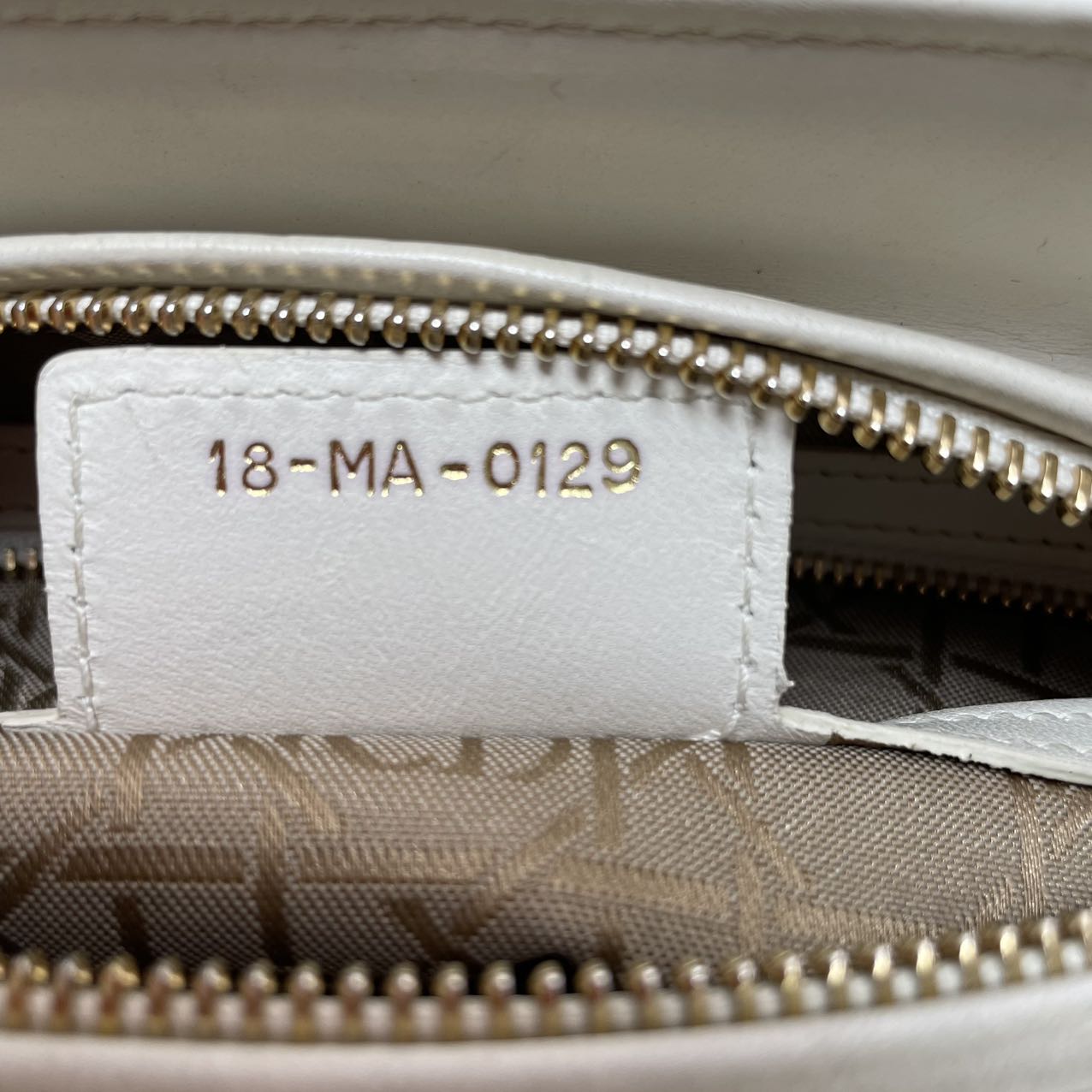 Dior Lady Dior Medium Bag White Lambskin (2019)