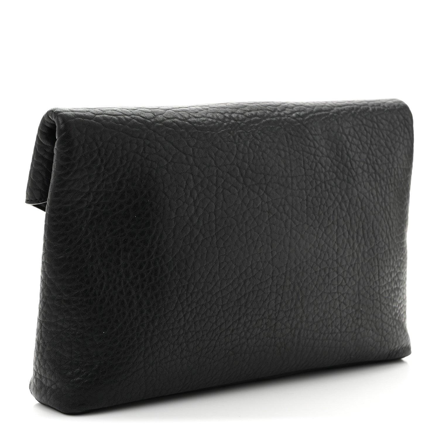Grained Lambskin Cassandre Envelope Pouch Black