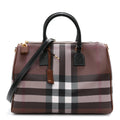 E-canvas Check Bowling Bag Dark Birch Brown