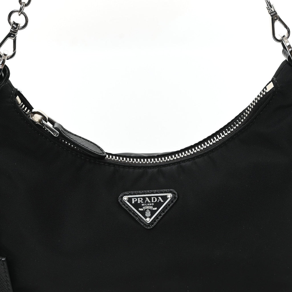 Tessuto Nylon Mini Re-Edition 2000 Shoulder Bag Black