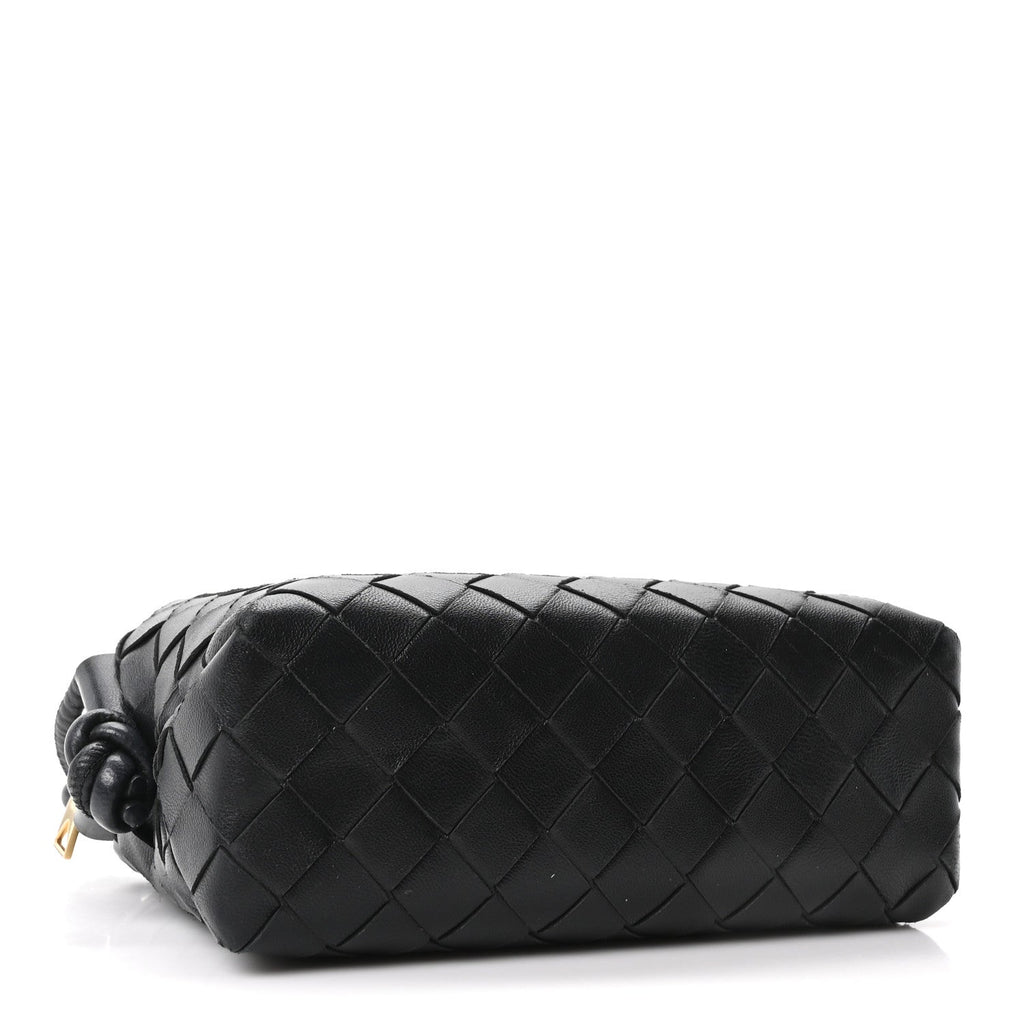 Nappa Intrecciato Mini Loop Camera Bag Black